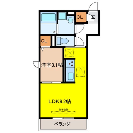 D-room桜木町の物件間取画像